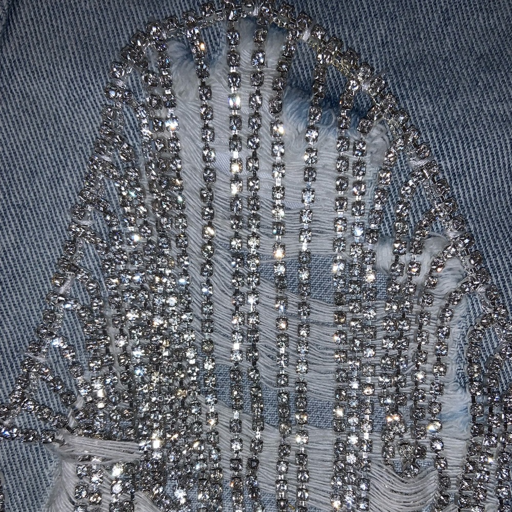 Jean Shorts With Bling 💍